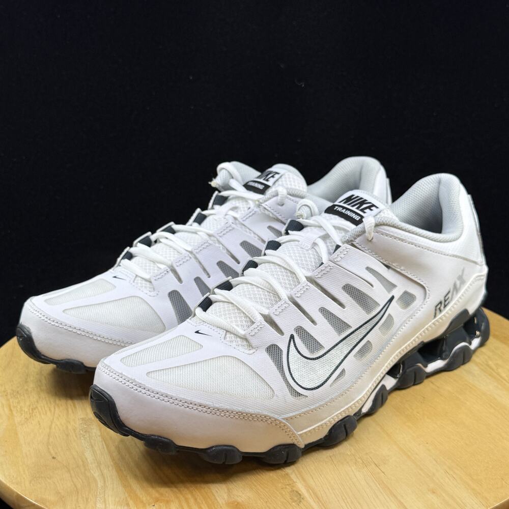 Nike REAX 8 TR Mesh Pure Platinum Size 11.5 Men's Running Shoes 621716-108 White - Picture 2 of 10